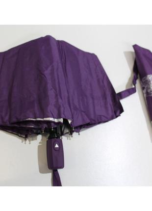 Парасоля напів автомат flagman з внутрішнім малюнком. зонт полуавтомат