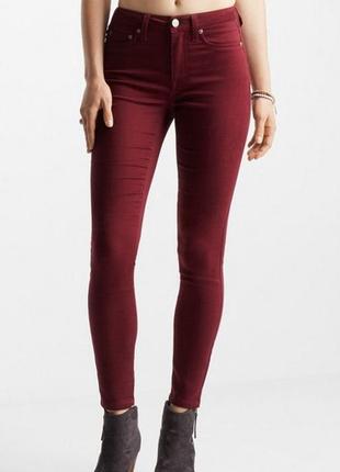 1,  очень эластичные джинсы джеггинсы скинни аeropostale размер us 12 наш l высокая посадка