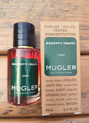 Парфуми mugler naughty fruity tester lux, унисекс, 60 мл