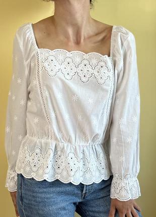 Романтичная хлопковая блуза primark