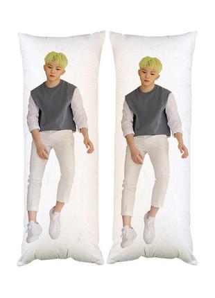 Подушка дакимакура k-pop шуга bts декоративная ростовая подушка для обнимания