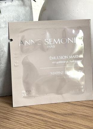 Оригінал пробник anne semonin marine emulsion крем для обличчя оригинал крем для лица2 фото