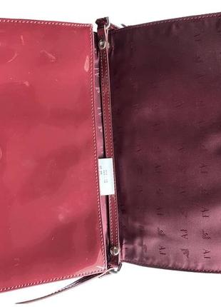 Giorgio armani jeans невеличка сумка бордовая4 фото