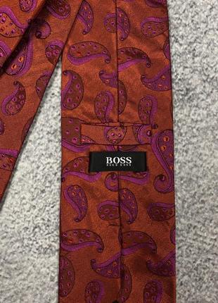 Шовкова краватка, галстук hugo boss2 фото