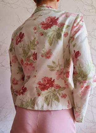 Пиджак жакет laura ashley с цветами7 фото