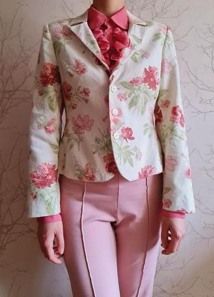 Пиджак жакет laura ashley с цветами6 фото