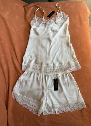 Intimissimi натуральний шовк комплект, новий s