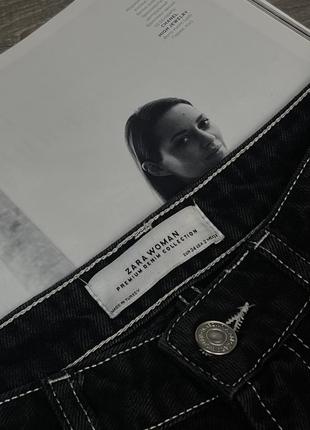 Круті джинси кюлоти zara premium denim3 фото