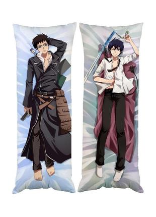 Подушка дакімакура рін юкіо окумура аніме синій екзорцист декоративна ростова подушка для обіймання двостороння
