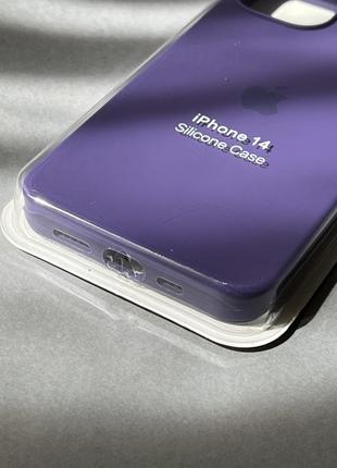 Чехол на iphone 14 с защищенным низом silicone case чехол для айфон с закрытым низом2 фото