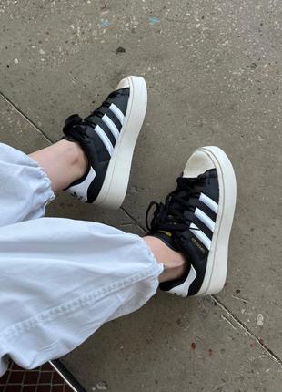 Кросівки жіночі adidas superstar bonega black5 фото