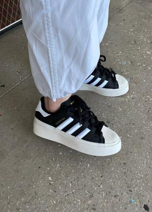 Кросівки жіночі adidas superstar bonega black4 фото