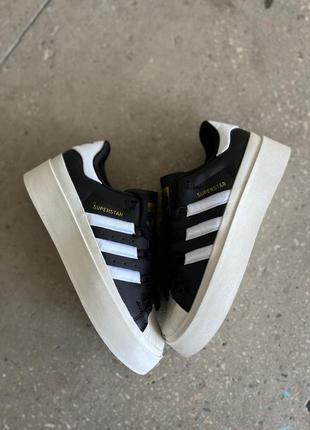 Кроссовки женские adidas superstar bonega black6 фото