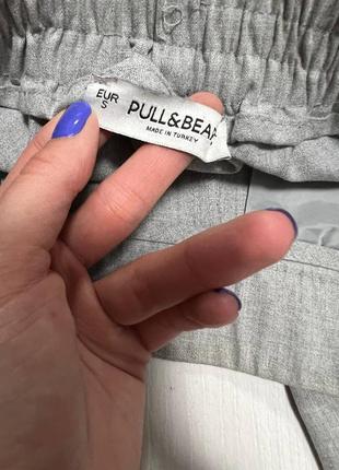 Брюки брюки серые pull and bear2 фото