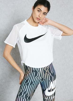 Футболка nike swoosh mesh crop t-shirt ,оригінал