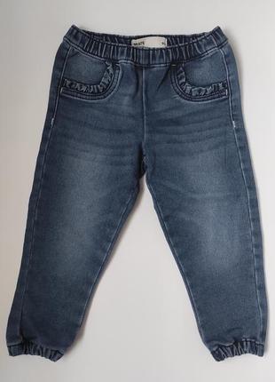 Фирменные джинсы, джогеры, джинсовые штаны на резинке, джегинсы. оригинал.1 фото