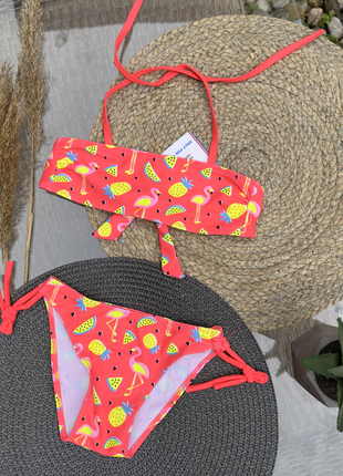 Купальник красный фламинго