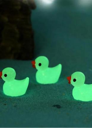 Светящаяся утка, декор, флорариум, цветочный горшок, кукольный домик