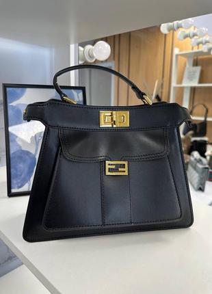 Сумка в стилі fendi brown logo 🌿