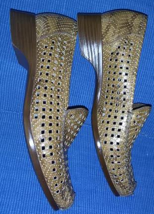 Шкіряні літні туфлі rieker, розмір 39 (25,5 см)4 фото