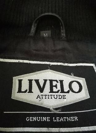 Кожаный бомбер livelo 6