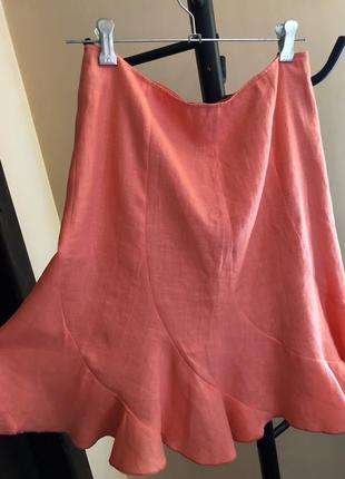 Дизайнерська спідниця льон 100% mac scott