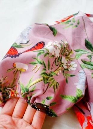 Сукня на запах квітковий принт4 фото