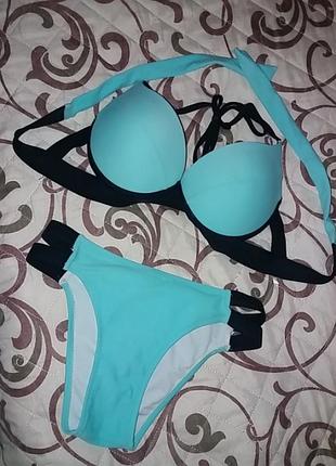 Купальник бирюза резинки