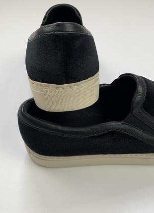 Sandro paris velvet slip-on trainers велюрови кеди4 фото