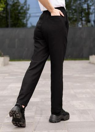 Льняные брюки штаны летние женские мужские унисекс8 фото