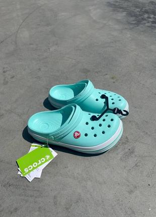 Тапочки кроксы crocs classic «turquoise’