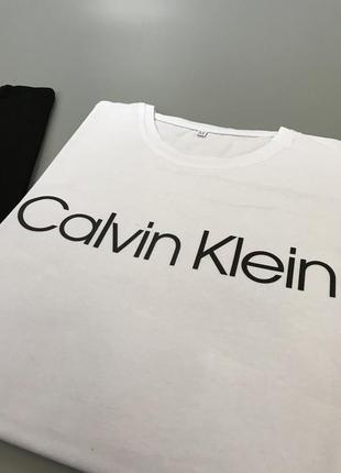 Есть наложенный платеж! стильные базовые футболки calvin klein с логотипом на груди, лого, принт, хлопок, котон, однотонные, кельвин клейн4 фото