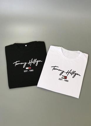 Є післяплата! стильні базові футболки tommy hilfiger з логотипом на грудях, лого, принт, бавовна, котон, однотонні, томмі халфігер