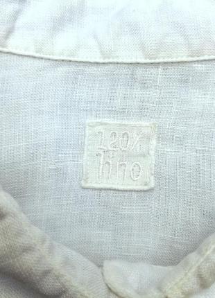 Льняная легкая летняя рубашка с длинным рукавом 120% lino classic fit из льна eton oska jil sander annette gortz escada 42 s6 фото