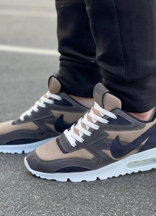 Літні чоловічі кросівки в сітку nike air 🆕 легкі найк аір