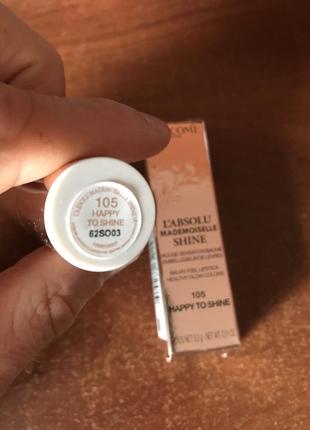 Lancôme l’absolu mademoiselle shine поживна помада2 фото