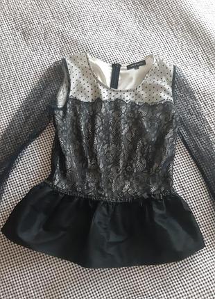 Кофтинка нарядна з баскою, кофточка