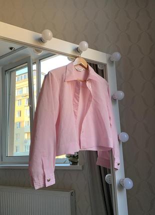 Рубашка розовая4 фото