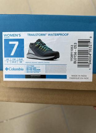 Columbia трекинговые ботинки, кроссовки trailstorm waterproof оригинал4 фото