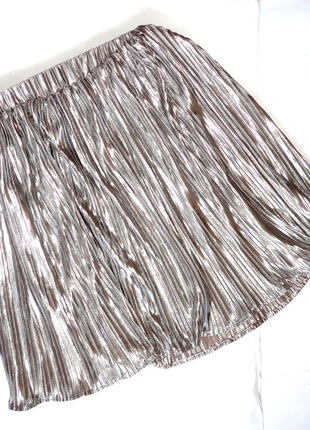 Нарядная юбка плиссе 12-14 лет h&m   (т.58-90, дл.44)1 фото