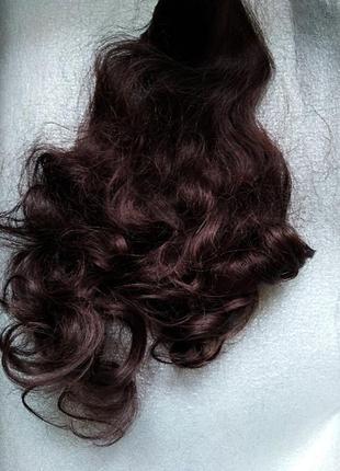Волосы парик хвост кучерявый кучери искусственные волосся перука6 фото