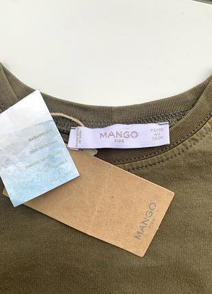Лонгслив кофта детская mango хаки 2