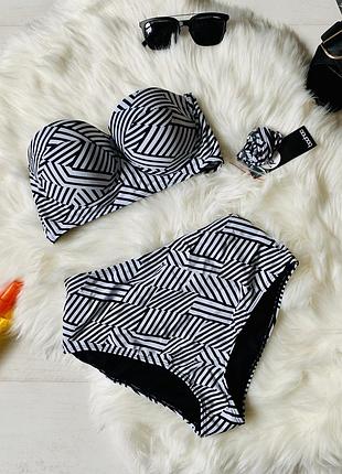 Бікіні в геометричний принт boohoo