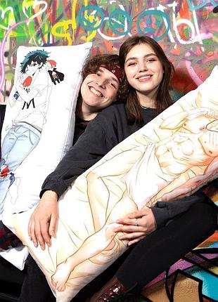 Подушка дакимакура монатик декоративная ростовая подушка для обнимания