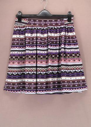 Новая вискозная красочная юбка george. размер uk14/eur42.