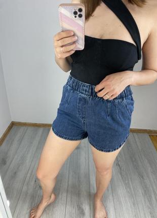 Джинсовые шорты на резинке от tally weijl denim,s,новые💙