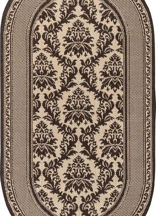 Ковер безворсовый karat naturalle 922/19 0.60x1.00 м овальный бежевый коричневый