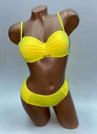 Раздельный купальник женский купальник желтый купальник желтый купальник