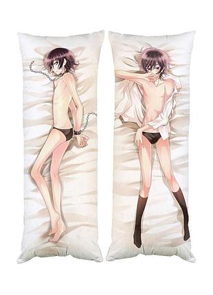 Подушка дакимакура аниме лелуш код гиас code geass декоративная ростовая подушка для обнимания двусторонняя