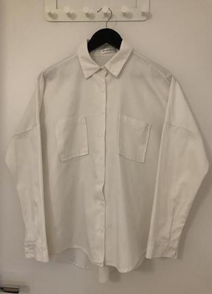 Рубашка сорочка бавовна біла1 фото
